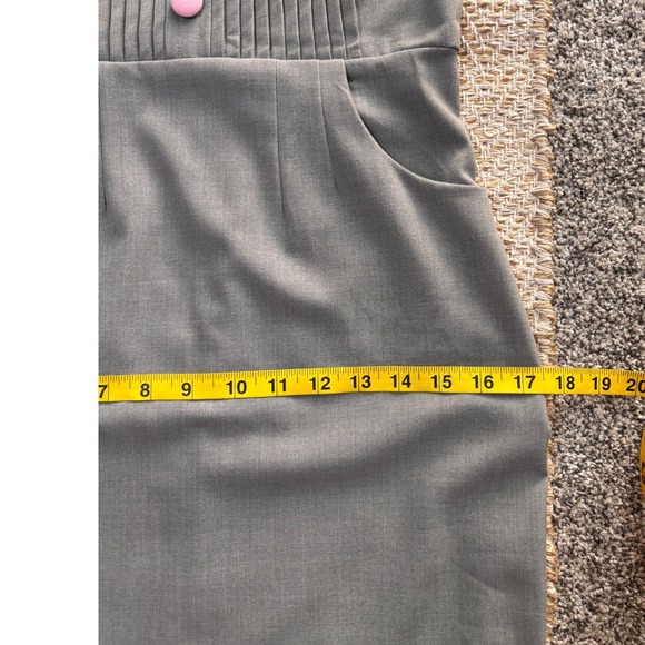 Bettie Page Las Vegas Grey Pink Wiggle Dress Vintage Style Pencil Sheath Small - Picture 5 of 7